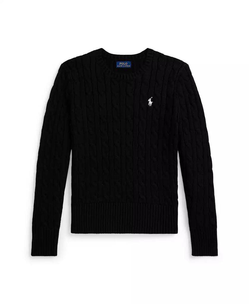 Ralph Lauren Girls 7-16 Cable-Knit Crewneck Sweater