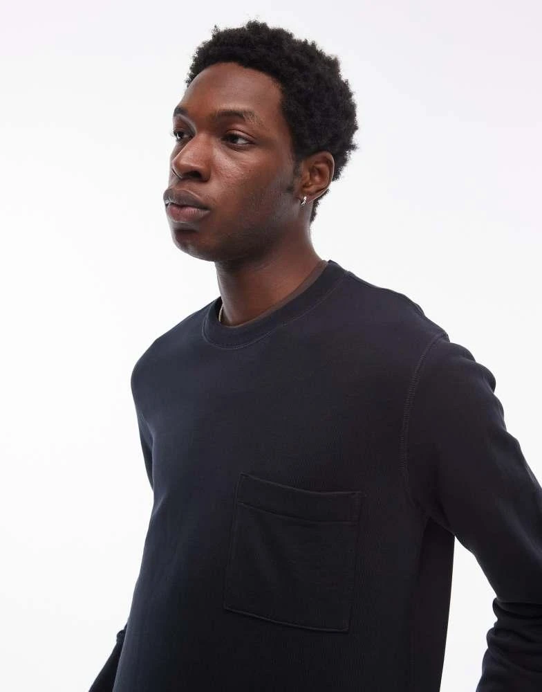 ARKET ARKET terry jersey sweatshirt with pocket in navy 2