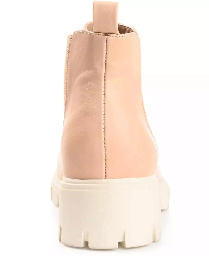 Journee Collection Women's Rorke Lug Sole Stretch Gore Ankle Booties 3