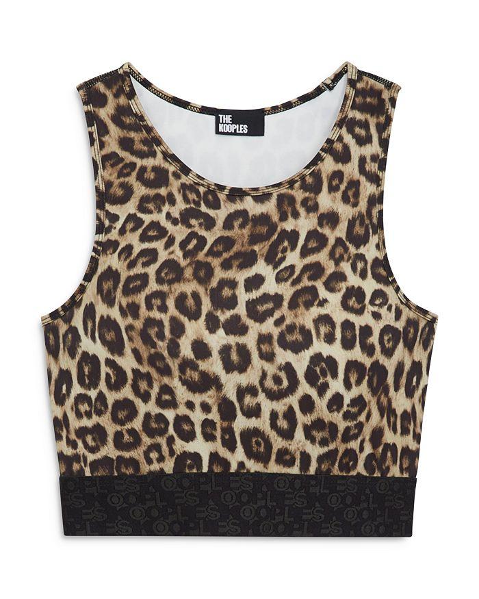 The Kooples Leopard Print Sports Bra