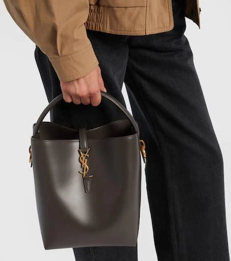 Yves Saint Laurent Le 37 Cassandre leather bucket bag 7