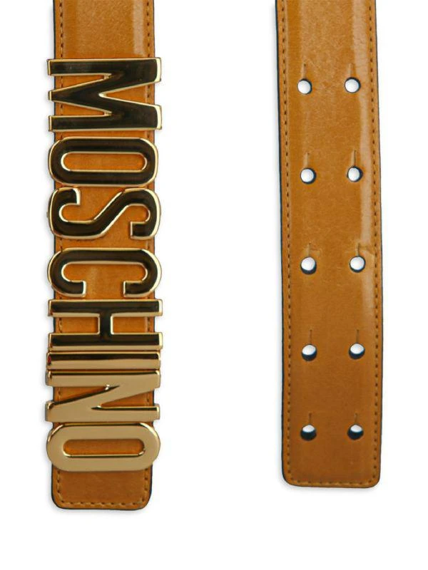 Moschino Logo Leather Belt 2