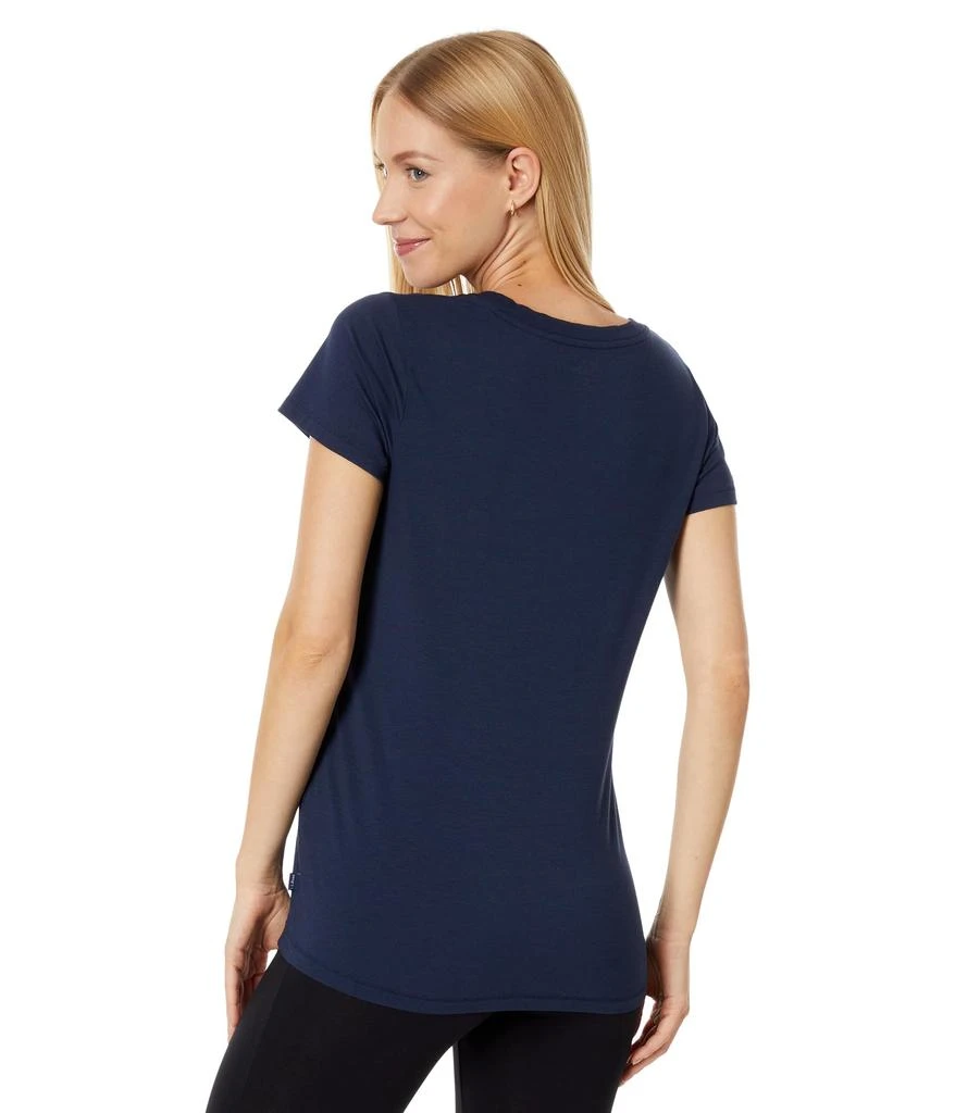 L.L.BEAN Petite Soft Stretch Supima Tee Scoop Neck Short Sleeve 2