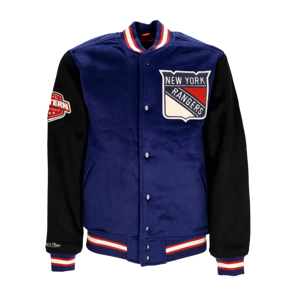 Mitchell Ness College Jacket Men's NHL Team Legacy Varsity Jacket Neyran Royal/black 1