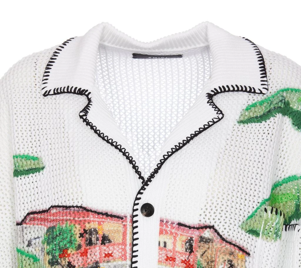 AMIRI Amiri Motif Embroidered Knitted Shirt 4