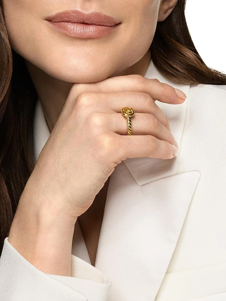David Yurman DY Mercer Stone Ring in 18K Yellow Gold 2