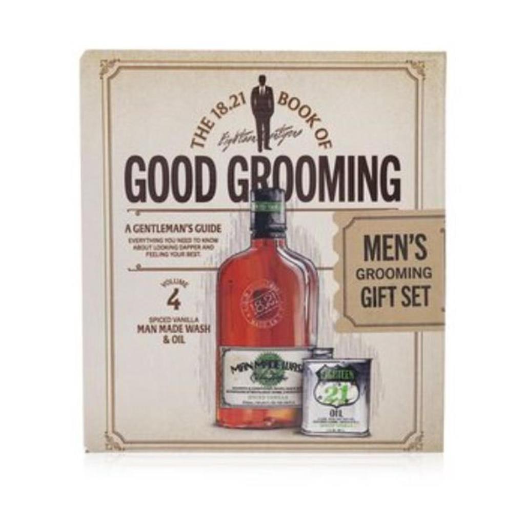 18.21 Man Made Book of Good Grooming Gift Set for Men - Volume 4 - 2 Piece