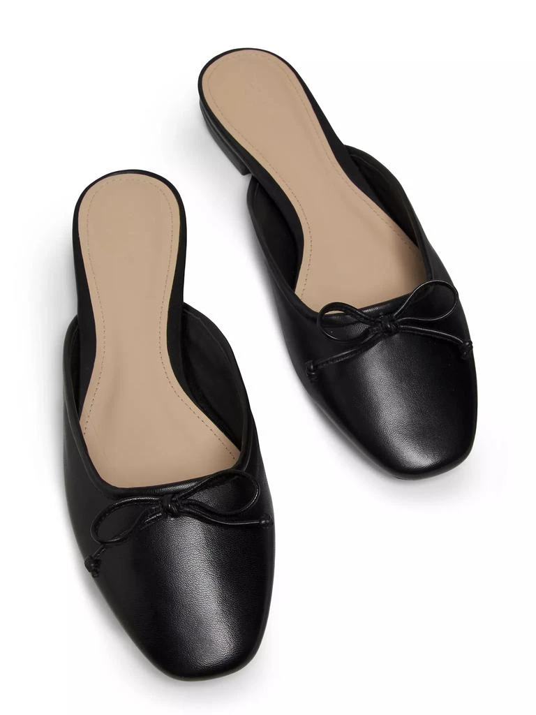 22élevé Bow-Embellished Leather Ballet Mules 4