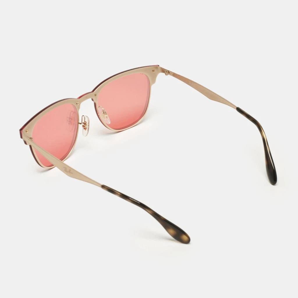 Ray-Ban Ray-Ban Metallic Pink Blazed Clubmaster Aviator Sunglasses 3