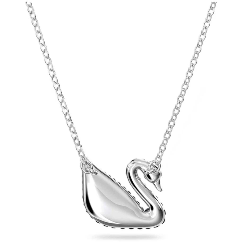 Swarovski Swarovski Women's Pendant - Iconic Swan Grey Rhodium Plated Lobster Clasp | 5614103 5