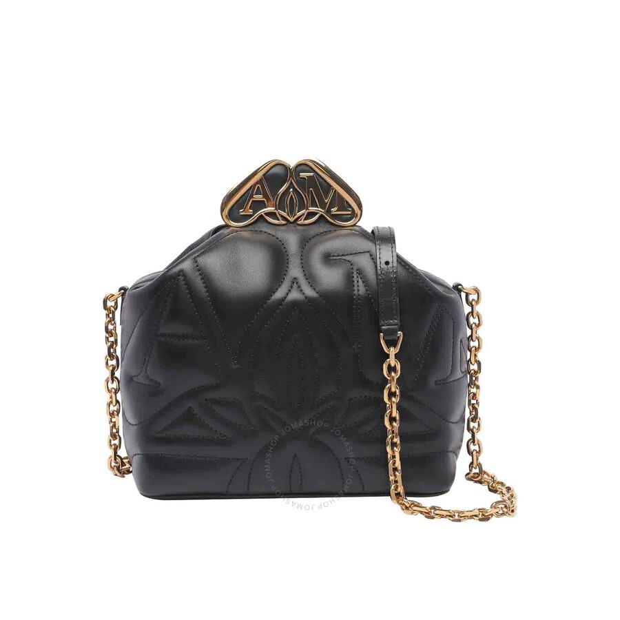 Alexander McQueen Powder blue leather small Seal shoulder