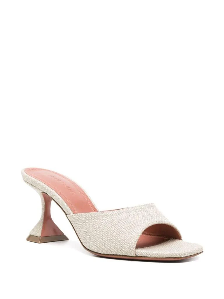 Amina Muaddi Amina Muaddi Lupita Slipper 70 Canvas Heel Mules 4