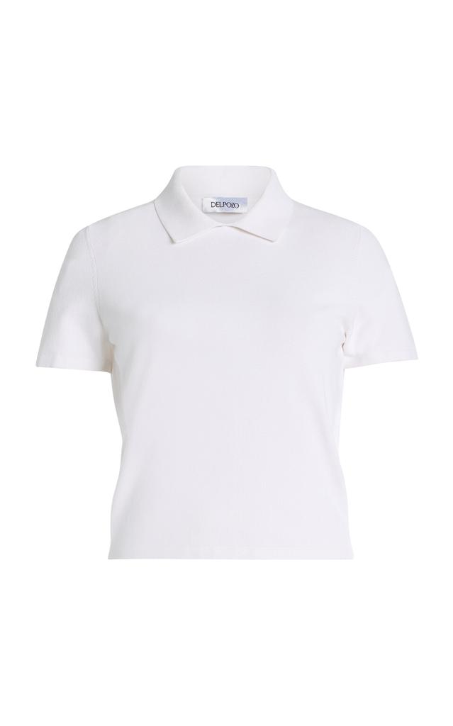 DELPOZO DELPOZO - Exclusive Knit Polo Shirt - White - S - Moda Operandi