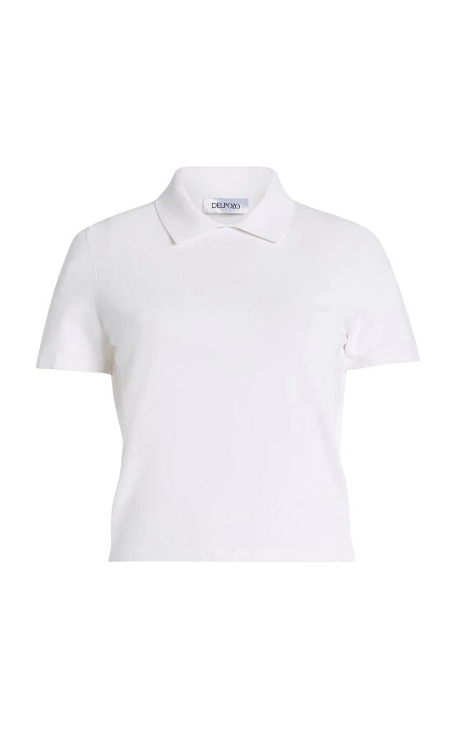 DELPOZO DELPOZO - Exclusive Knit Polo Shirt - White - S - Moda Operandi 1