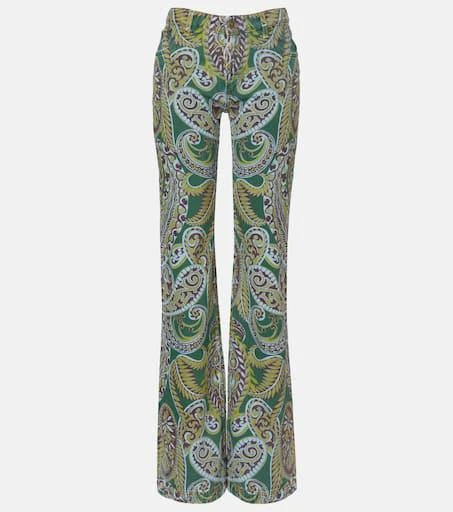 ETRO Paisley high-rise bootcut jeans 1