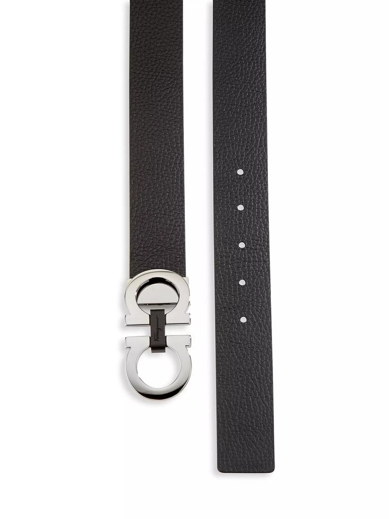 FERRAGAMO Gancini Buckle Adjustable Cut-to-Size Reversible Belt