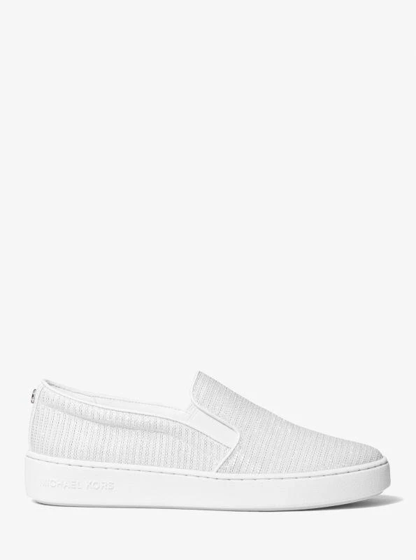 Michael Kors Keaton Glitter Chain Mesh Slip-On Sneaker 2