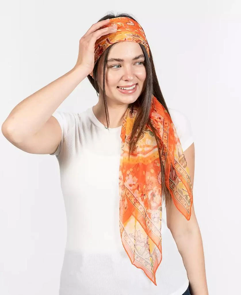 Vince Camuto Women's Paisley Floral Square Scarf 4