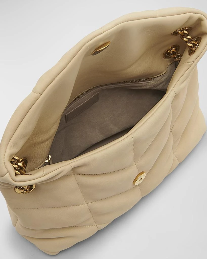 Yves Saint Laurent Lou Puffer Toy YSL Shoulder Bag in Quilted Nubuck 4