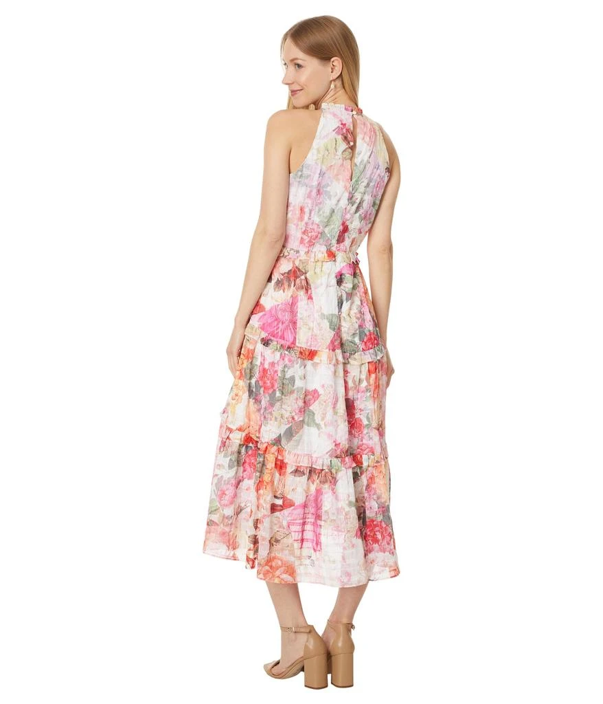 Vince Camuto Novelty Chiffon Halter Hi Lo Midi 2