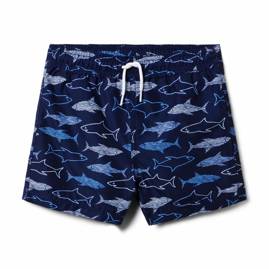 Janie and Jack Printed Swim Shorts (Toddler/Little Kid/Big Kid) 1