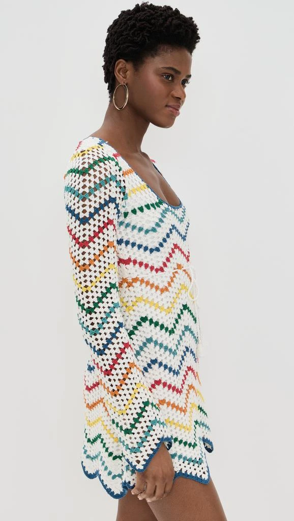SAYLOR Siera Rainbow Crochet Mini Dress 3