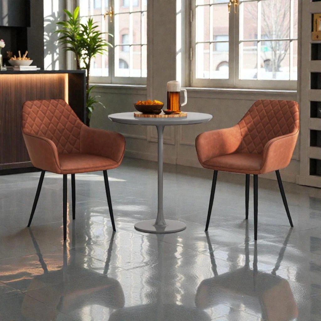 Hivvago Two-Piece Leisure Chair Set with Contoured Back and Generous Seat