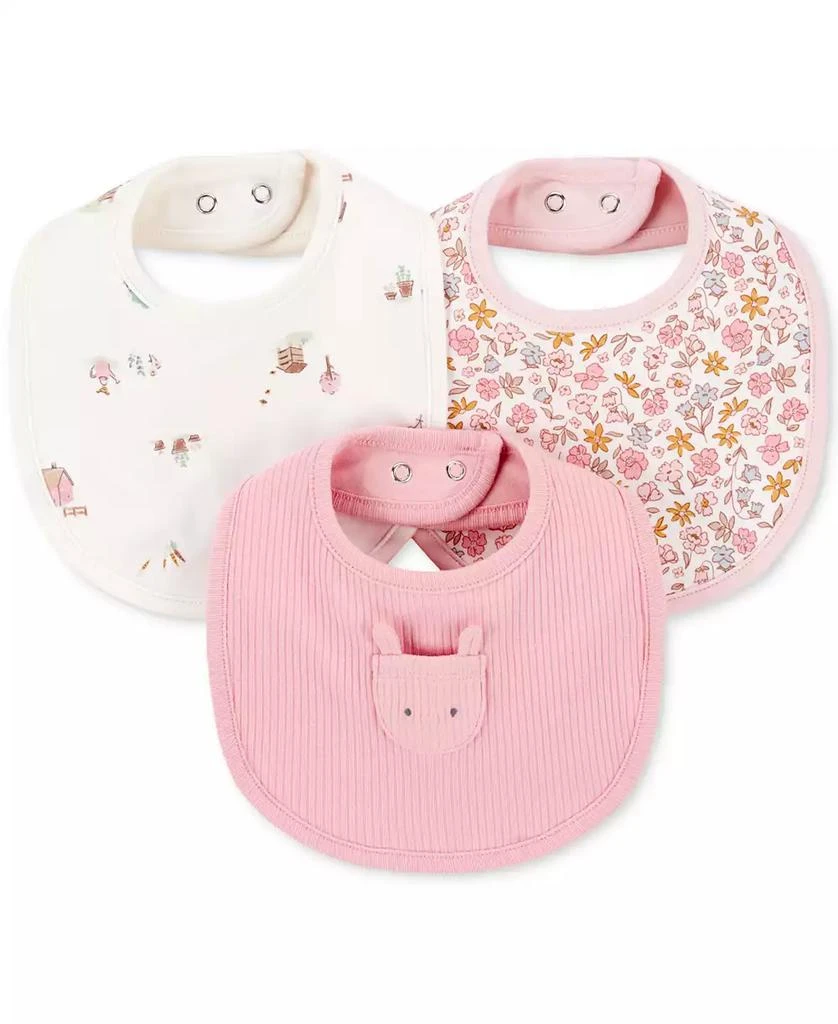 Carter
s Baby Girls Floral Bibs, 3 Pack
