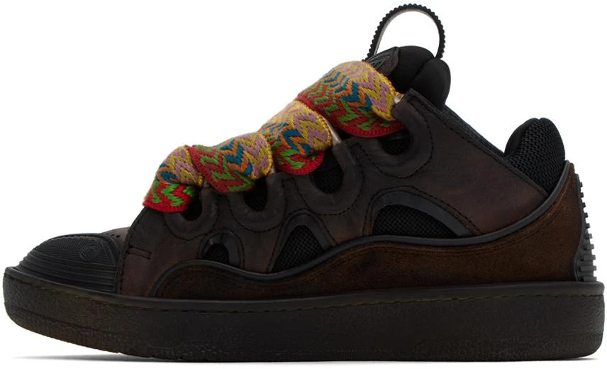 Lanvin Brown Curb Sneakers 3