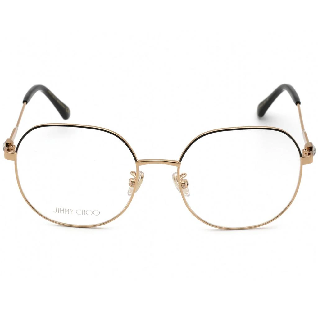 Jimmy Choo Jimmy Choo Women's Eyeglasses - Clear Demo Lens Black Gold Frame | JC 305/G 02M2 00 2