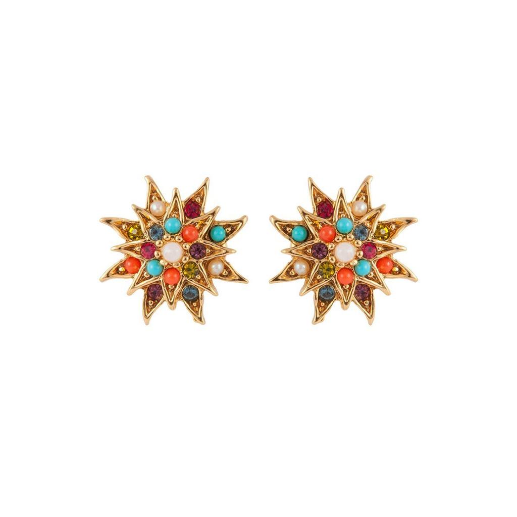 Susan Caplan Vintage 1980s vintage dorlan star swarovski crystal clip-on earrings