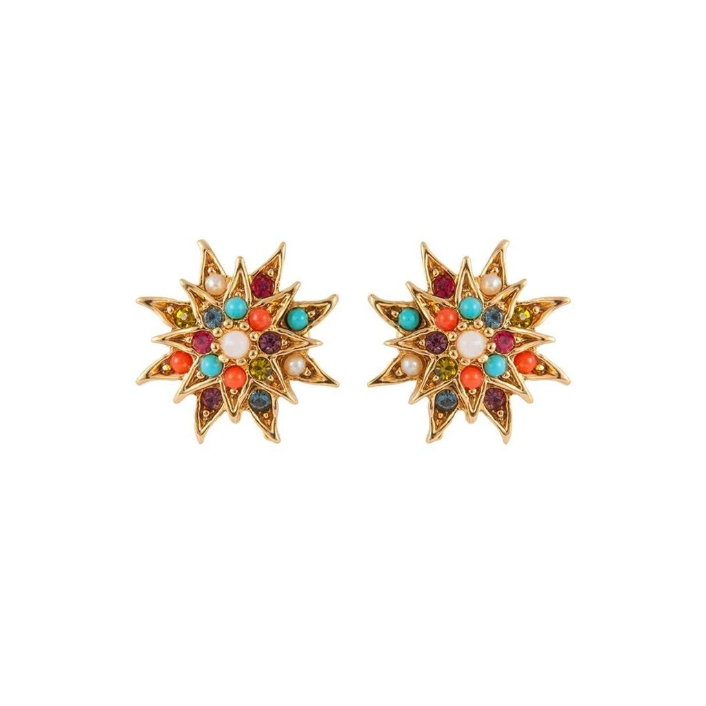 Susan Caplan Vintage 1980s vintage dorlan star swarovski crystal clip-on earrings 1