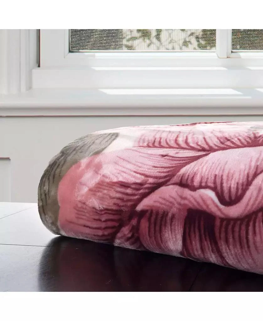 Baldwin Rose Heavy Thick Plush Mink Oversized Throw, 74" x 91" 4