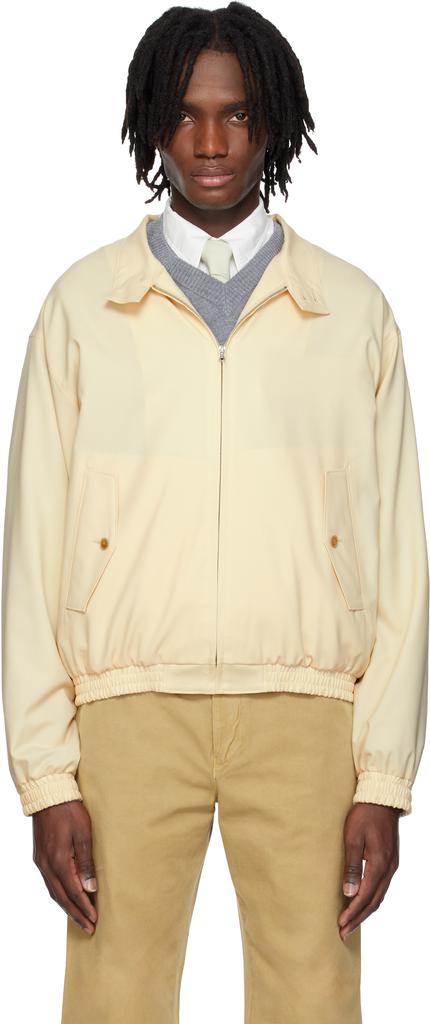 Shop Auralee Light Wool Max Gabardine Jacket on Sale at