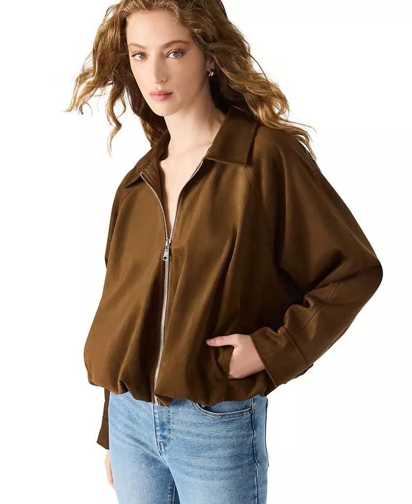 Steve Madden Women's Faux Suede Mackey Long Sleeve Jacket 2