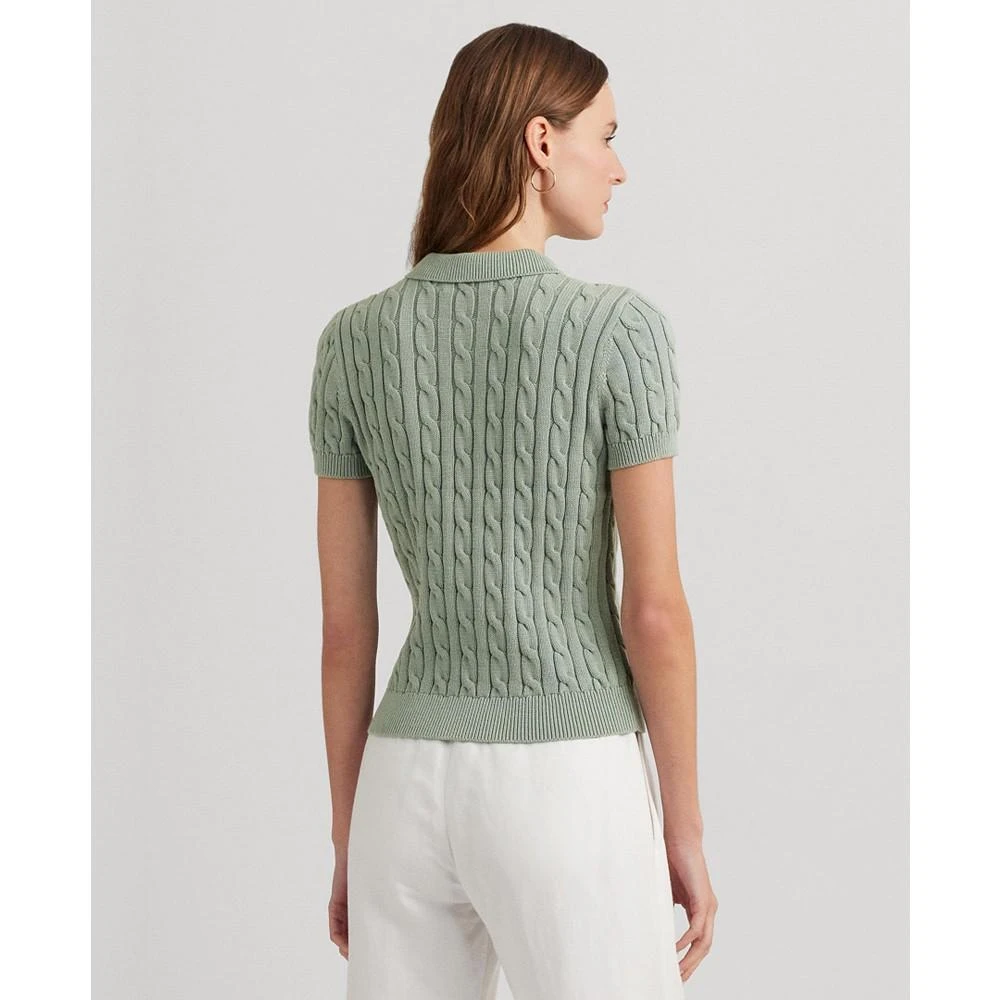 Lauren Ralph Lauren Women's Cable-Knit Polo Shirt 2