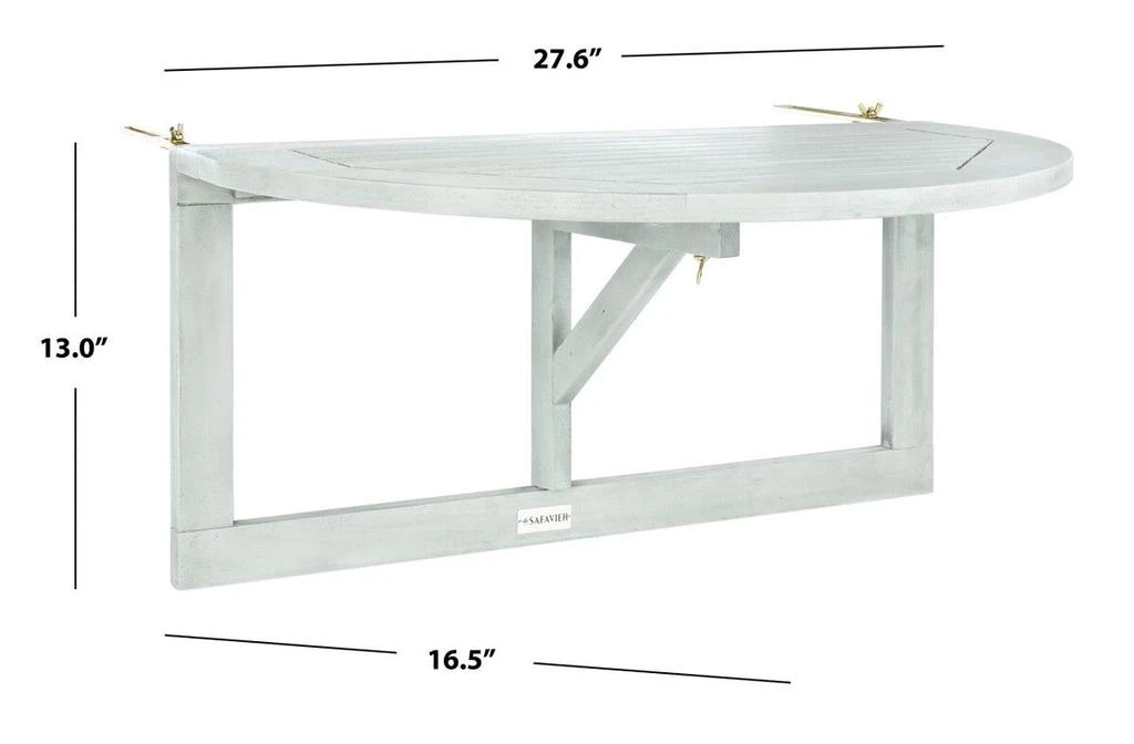 Safavieh Owens Balcony Half Table (Indoor / Outdoor) 4