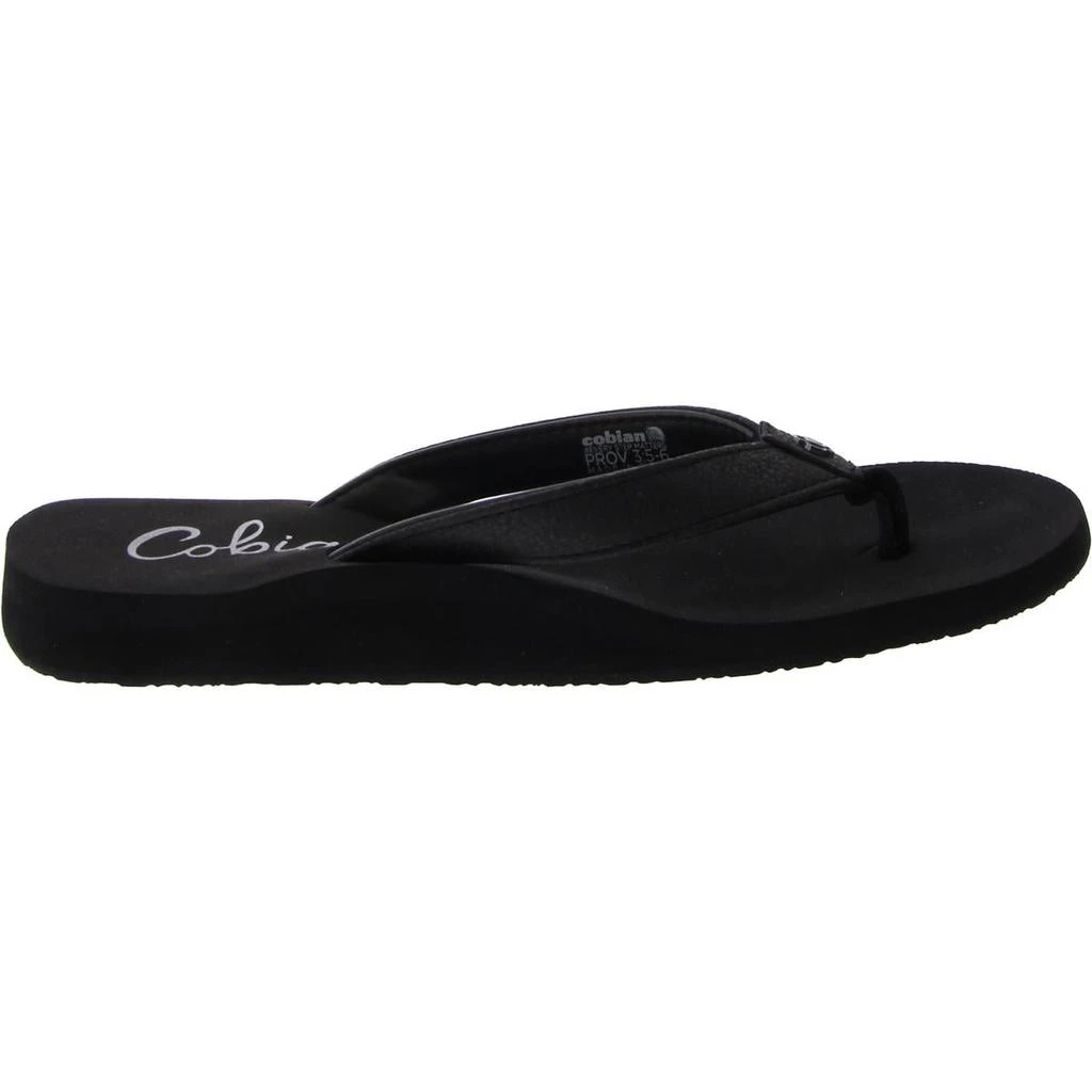 Cobian Skinny Bounce Womens Faux Leather Slip On Thong Sandals 2