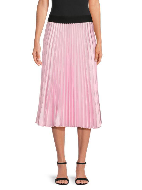 Love Ady Pleated Midi A Line Skirt