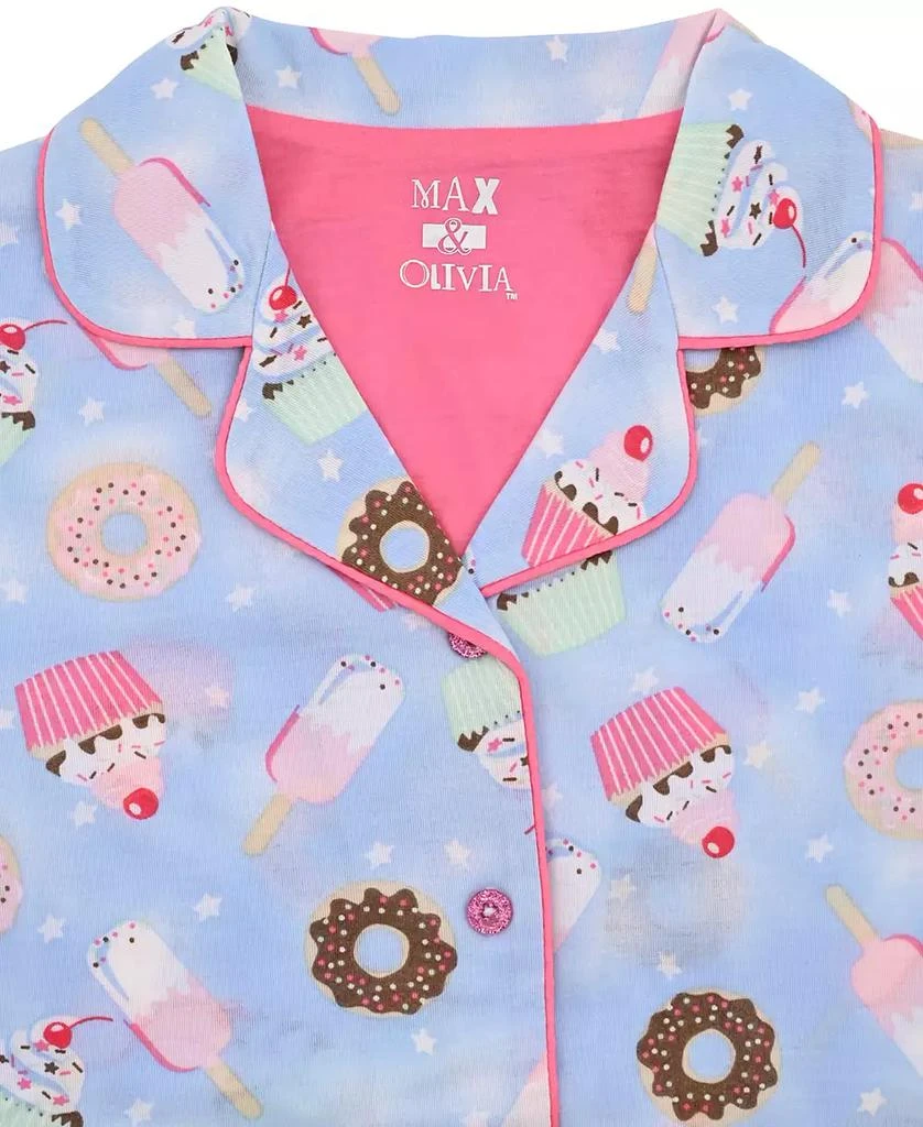 Max & Olivia Big Girls Donut-Print Pajama Set 5