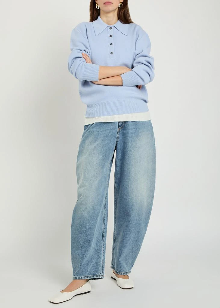 Rohe Compact wool and cashmere-blend polo top 4