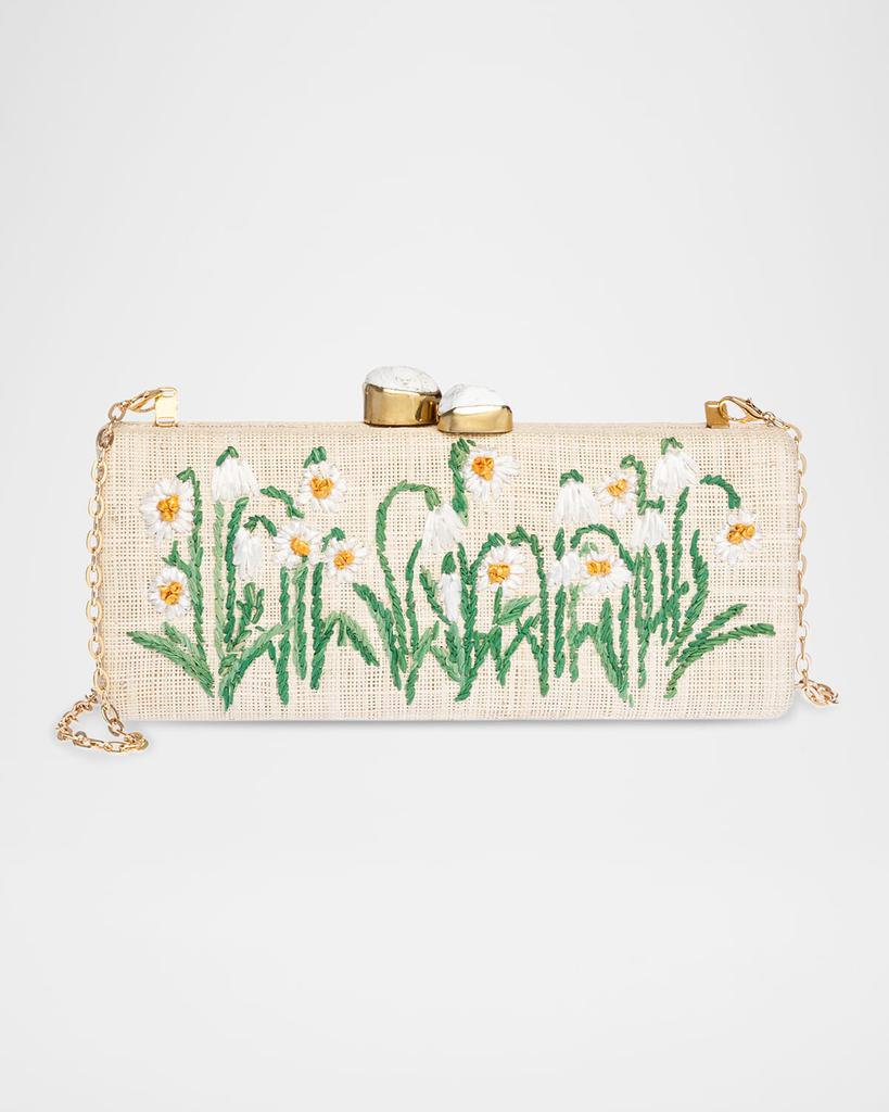 Rafe Alessandra Flower Long Clutch Bag