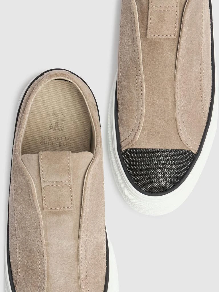 Brunello Cucinelli 20mm Suede Low Top Sneakers 3
