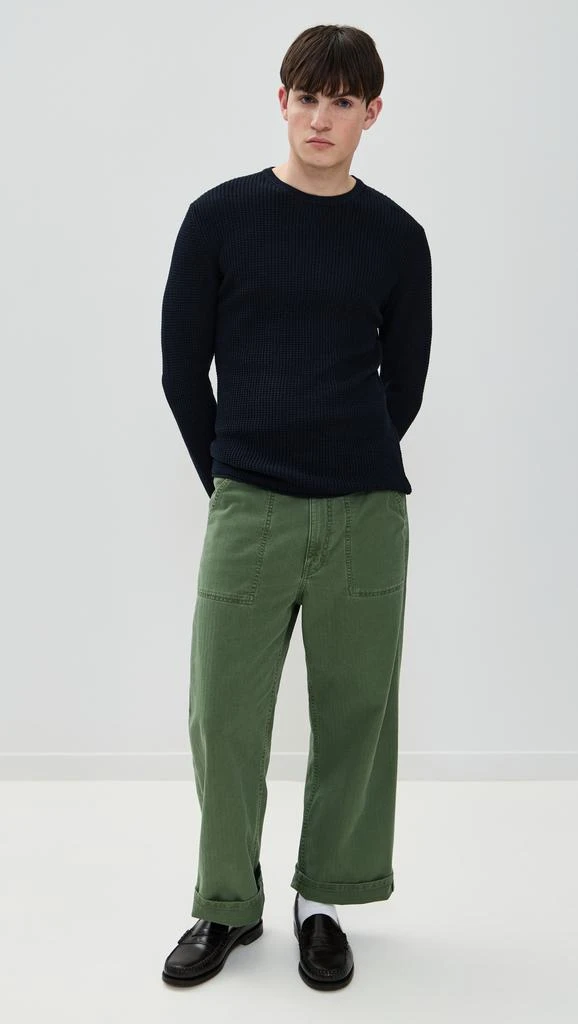 Billy Reid Mini Waffle Crew Sweater 4