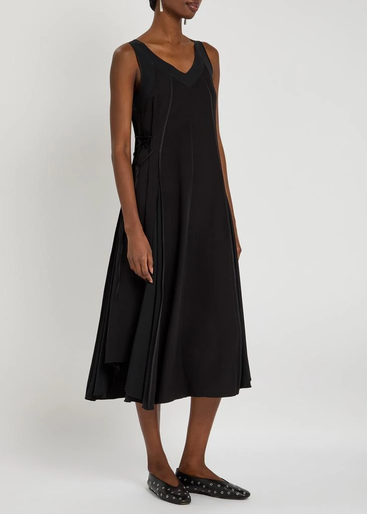 HIGH Good Fortune panelled satin midi dress 2