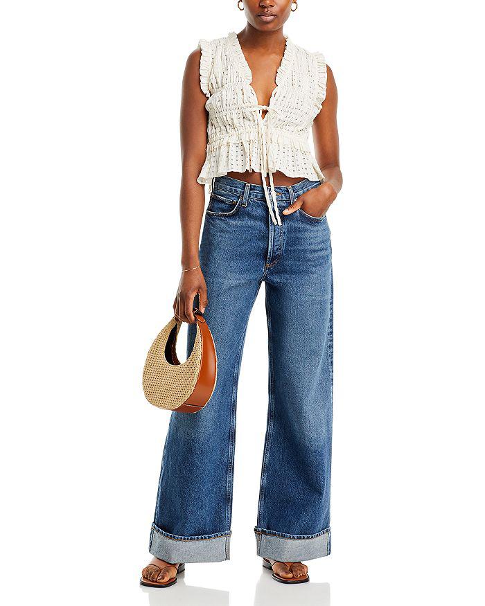 Rails Martine Shirred Seersucker Top