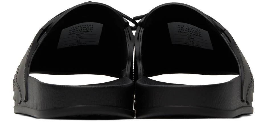MAISON MARGIELA Black Lace-Up Slides 2