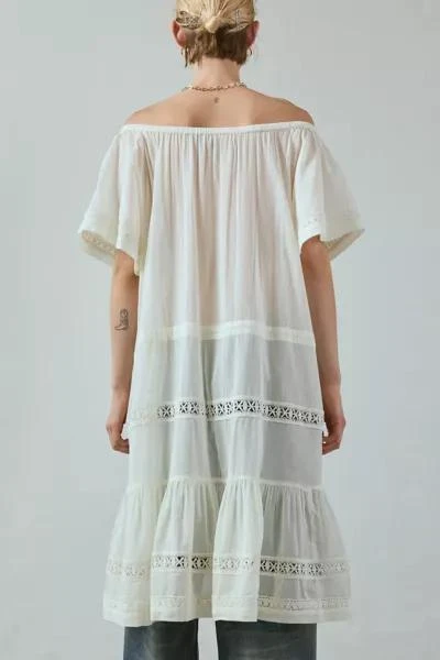 Urban Outfitters UO Lorelai Sheer Lace Off-The-Shoulder Midi Dress 4