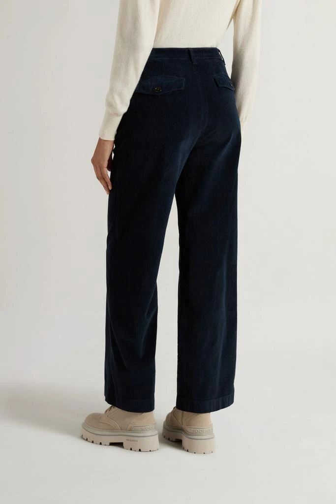 Woolrich Garment-Dyed Corduroy Pants - Women - Blue 3