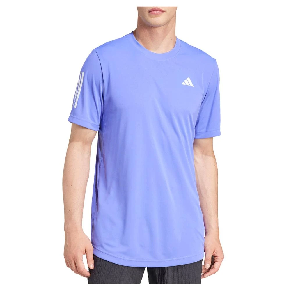 Adidas Club Striped Crew Neck Short Sleeve T-Shirt 1